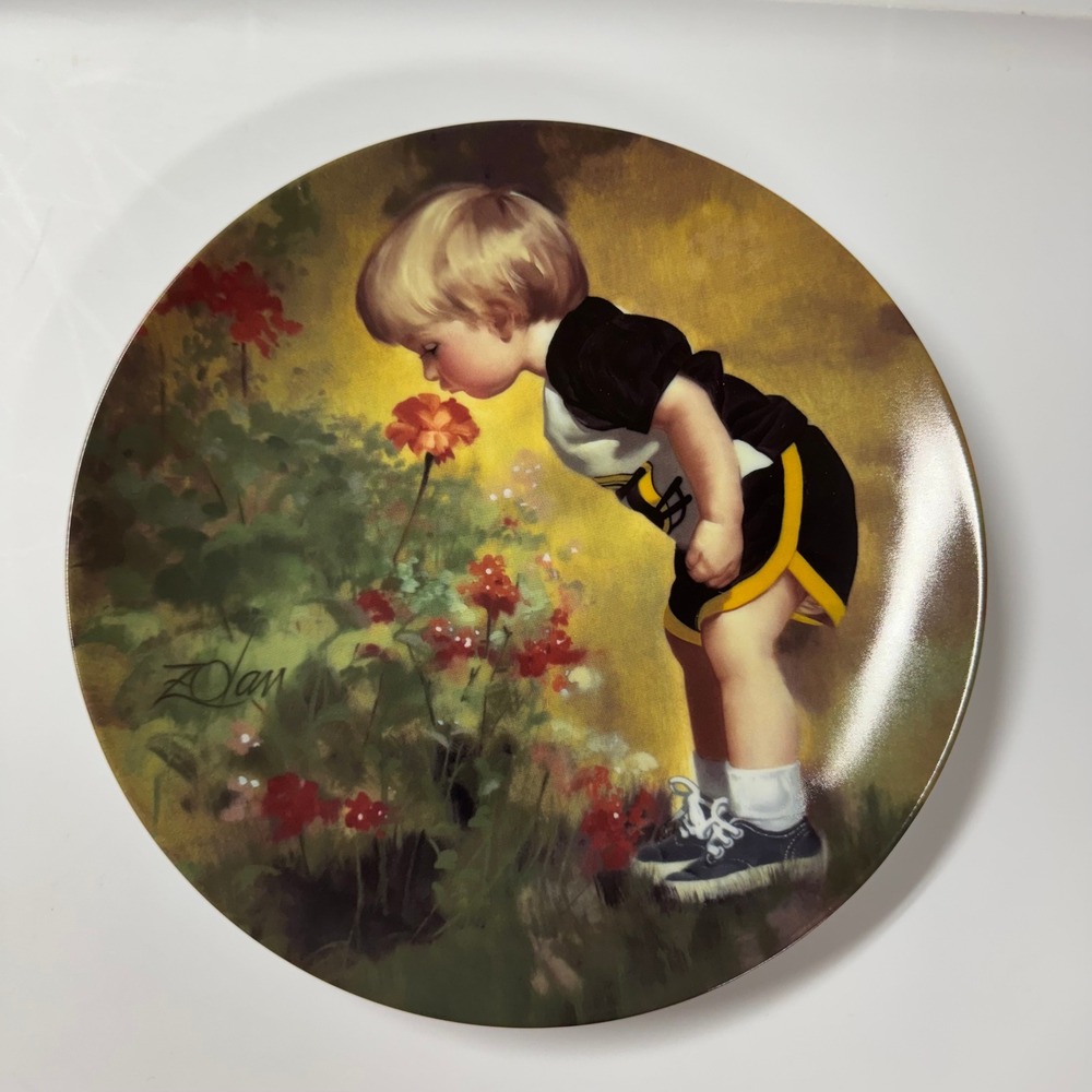 Donald Zolan Grandma's Garden Collector Plate 1986 Pemberton & Oakes 603C